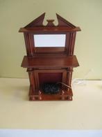 poppenhuis haard met spiegel en werkend vuurtje, Ophalen of Verzenden, Gebruikt, Decoratie