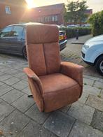Bruine Relaxfauteuil - Handmatig Verstelbaar, Huis en Inrichting, Fauteuils, Ophalen, Gebruikt, Modern
