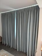 Eijffinger Rice Gordijnen Blauw-Wit Geblokt Baby Kinderkamer, Huis en Inrichting, Ophalen of Verzenden, Gebruikt, Blauw, 200 cm of meer