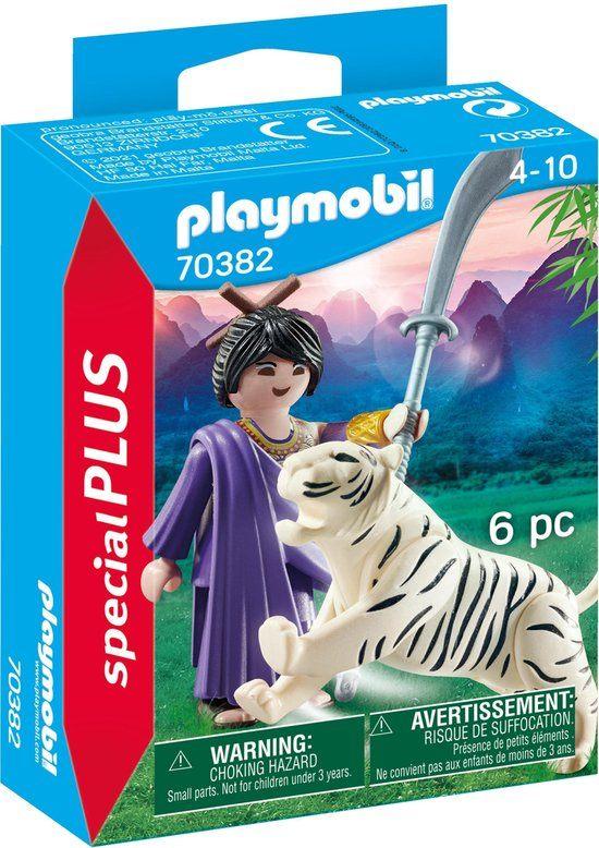 Playmobil: 70382 Aziatische vechter met tijger, Kinderen en Baby's, Speelgoed | Playmobil, ., Nieuw, Ophalen of Verzenden, .