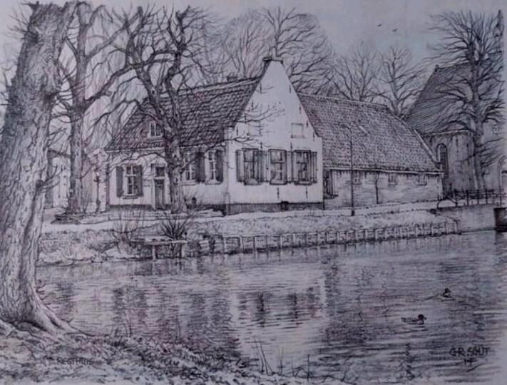 Maarssen ... " ' t Regthuis"..., Antiek en Kunst, Kunst | Tekeningen en Foto's, Ophalen of Verzenden