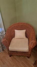 Rotan fauteuil, Huis en Inrichting, Fauteuils, Ophalen, Minder dan 75 cm, Riet of Rotan, Zo goed als nieuw