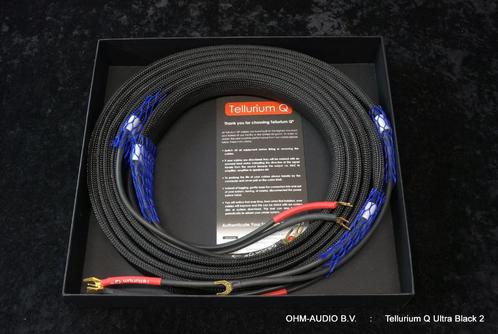 Tellurium Q Ultra Black II Luidsprekerkabel, 2.5 Meter, Occ., Audio, Tv en Foto, Audiokabels en Televisiekabels, Zo goed als nieuw