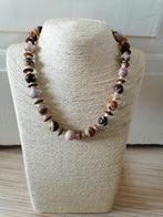 Nieuwe zelfgemaakte ketting Australische zebra jasper, Overige kleuren, Nieuw, Ophalen of Verzenden, Steen of Mineraal