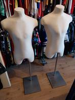 2x paspop/torso op metalen staander, Hobby en Vrije tijd, Naaien en Fournituren, Ophalen, Zo goed als nieuw, Paspop