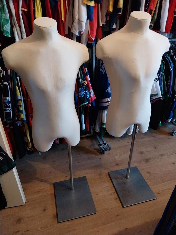 2x paspop/torso op metalen staander, Hobby en Vrije tijd, Naaien en Fournituren, Zo goed als nieuw, Paspop, Ophalen