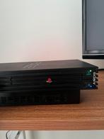 PlayStation 2 met twee controllers en games, Spelcomputers en Games, Spelcomputers | Sony PlayStation 2, Met games, Met 2 controllers
