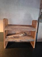 Kastje rek gruttersbak sober stoer truckwood, Ophalen, Zo goed als nieuw