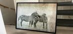 Lijst met zebraprent, Huis en Inrichting, Ophalen, Gebruikt, Minder dan 50 cm