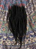 30 zwarte nieuwe human hair dread extensions 35-40cm 180€, Sieraden, Tassen en Uiterlijk, Nieuw, Ophalen of Verzenden, Pruik of Haarverlenging