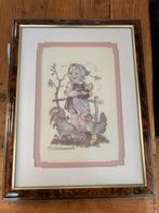 Hummel borduur werk in lijst, Ophalen of Verzenden, Zo goed als nieuw, Overige typen