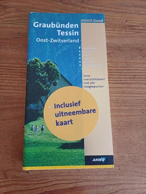 Reisgids ANWB Goud Graubunden Tessin Oost-Zwitserland, Boeken, Reisgidsen, Zo goed als nieuw, Reisgids of -boek, Europa, ANWB