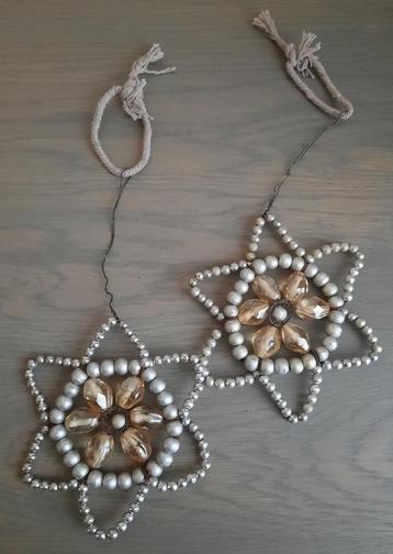 2 kralen kerst sterren - gablonzer ? beschikbaar voor biedingen