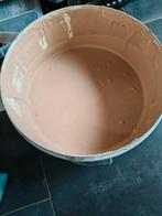 Gebruikte roze verf - 10 liter, Doe-het-zelf en Verbouw, Verf, Beits en Lak, 5 tot 10 liter, Ophalen, Gebruikt, Verf