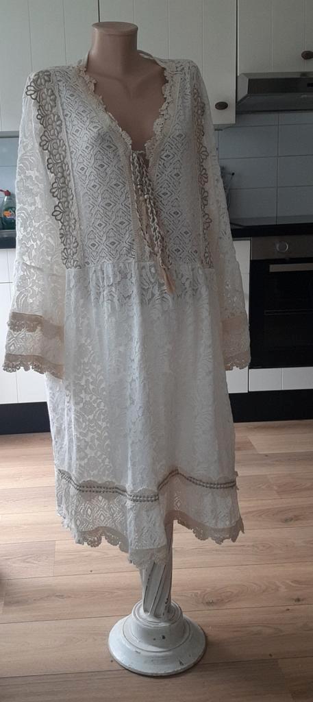 Geweldige kanten ibiza jurk maat 52, Kleding | Dames, Grote Maten, Zo goed als nieuw, Jurk, Blauw, Ophalen