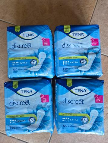 Tena Discreet Extra Inlegkruisjes - 4 Pakken beschikbaar voor biedingen