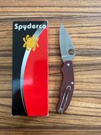 Spyderco UK Pen Knife FRN Maroon Leaf‑shaped 100% origineel, Ophalen of Verzenden, Nieuw