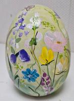 Handgeschilderde eitjes 16cm OPRUIMING., Overige kleuren, Nieuw, Ophalen of Verzenden, Glas