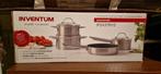 Inventum IP437RVS Pannenset - Nieuw in doos!, Huis en Inrichting, Keuken | Potten en Pannen, Ophalen, Nieuw, Pannenset, Rvs