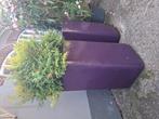 Mooie grote bloempotten paars, Tuin en Terras, Bloempotten, Ophalen, Steen, 40 cm of meer, Vierkant