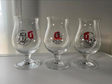 3x DUVEL bier glas beschikbaar voor biedingen