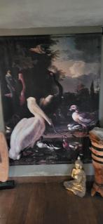 Groot Velvet Muurkleed - Vogelvoorstelling, Huis en Inrichting, 125 cm of meer, Ophalen of Verzenden, 75 cm of meer, Print
