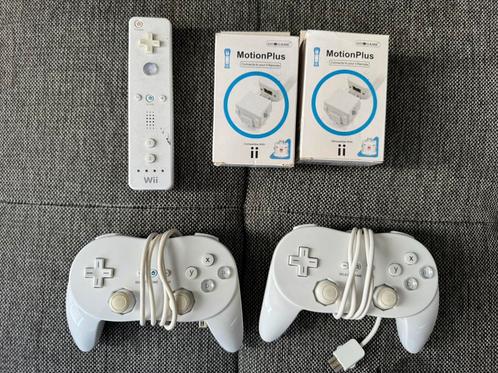 Nintendo Wii accessoires – controller + Classic + MotionPlus, Spelcomputers en Games, Spelcomputers | Nintendo Wii, Gebruikt, Met 3 controllers of meer