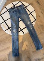 Heel goed blauw Denham skinny jeans destroyed look XS S 34, Denham, Blauw, Ophalen of Verzenden, Zo goed als nieuw