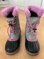 Sorel snowboots, yoot pac nylon, maat 38, grijs/roze/zwart, Kinderen en Baby's, Kinderkleding | Schoenen en Sokken, Gebruikt, Jongen of Meisje