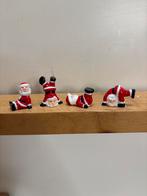 4 vintage Tumbling Santas tuimelende kerstmannen., Ophalen of Verzenden, Zo goed als nieuw