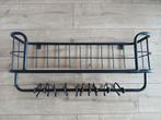 Wandrek - Bakkersrek Metaal Zwart - 76 x 23,5 x 32 cm, Huis en Inrichting, Woonaccessoires | Wandplanken en Boekenplanken, Ophalen of Verzenden