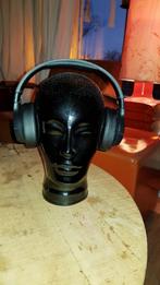 Mannequin, pruiken, koptelefoon, vintage, zwart glas, Ophalen