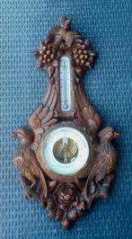 Antiek Schwarzwald Houtsnijwerk barometer 65cm, Ophalen of Verzenden, Zo goed als nieuw