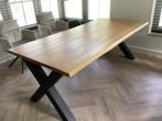 Eikenhouten Tafel Z.G.A.N. 200x100cm, Huis en Inrichting, Tafels | Eettafels, Ophalen, Eikenhout, 200 cm of meer, 50 tot 100 cm