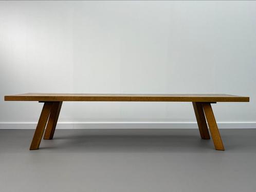 Massief Eiken Houten Bank, Huis en Inrichting, Tafels | Sidetables, Zo goed als nieuw, 25 tot 50 cm, 200 cm of meer, Rechthoekig