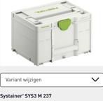 *GEZOCHT* Festool systainers. Alle maten zijn welkom., Ophalen, Zo goed als nieuw