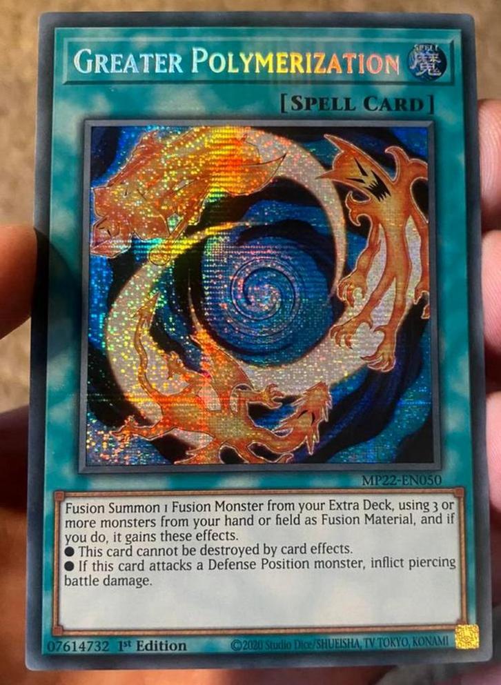 Yu-Gi-Oh! Greater Polymerization MP22 Tin Promo !, Hobby en Vrije tijd, Verzamelkaartspellen | Yu-gi-Oh!, Zo goed als nieuw, Losse kaart