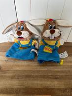 Koos Konijn van Roompot handpoppen, 4 te koop, Ophalen of Verzenden, Zo goed als nieuw, Konijn