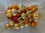 ZOLDEROPRUIMING Kerstballen glas vintage goud 44 st/3 pieken, Ophalen, Gebruikt