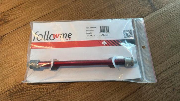 FollowMe steekas adapter M12 x 1,5 - L178, Fietsen en Brommers, Fietsaccessoires | Aanhangers en Karren, Zo goed als nieuw, Ophalen of Verzenden