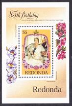 Redonda 1985 pf mi 210 block 34 queen Elisabeth, Verzenden, Postfris, Koningshuis