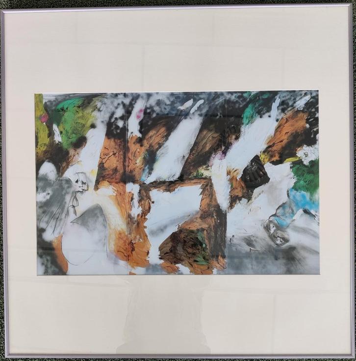 Fraai ingelijste zeefdruk, Ger Lataster - Nummer 10, Antiek en Kunst, Kunst | Litho's en Zeefdrukken, Ophalen