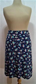 Leuk blauw bloemen print rokje van Prental! L, Maat 42/44 (L), Zo goed als nieuw, Knielengte, Verzenden