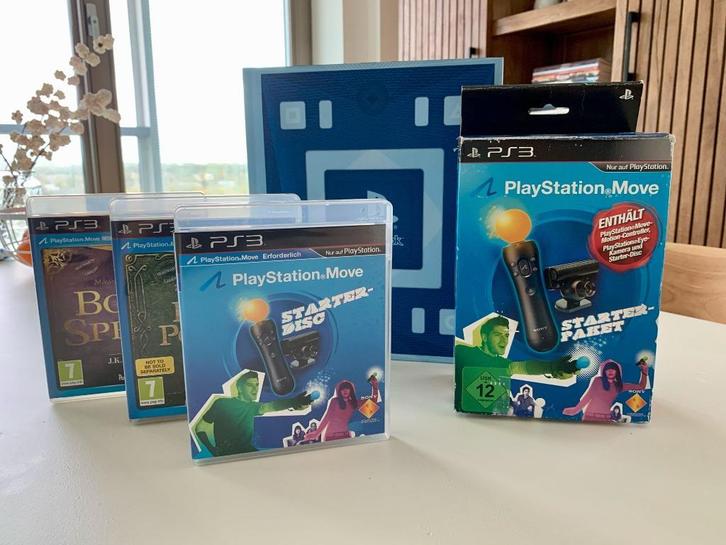 PlayStation Move Starterpack + Wonderbook + 2 Games, Spelcomputers en Games, Spelcomputers | Sony PlayStation Consoles | Accessoires