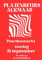Platenbeurs Alkmaar zondag 21 september Paardenmarkt, Ophalen, Zo goed als nieuw