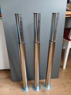 3 Gerton verstelbare tafel- of bureaupoten, Huis en Inrichting, Ophalen, Minder dan 50 cm, 50 tot 100 cm, Rond