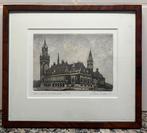 Ets Willem Veldhorst Den Haag Vredespaleis., Antiek en Kunst, Ophalen of Verzenden