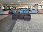 Hoekbank met korte lounge donkerbruin 255x145 | BEZORGEN, Hoekbankie, 250 tot 300 cm, Hoekbank, 75 tot 100 cm