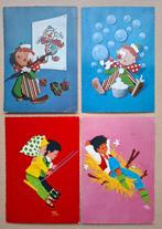 Ansichtkaarten kind rood en blauw - 1969-1970, Verzamelen, Ophalen of Verzenden, 1960 tot 1980, Gelopen, Kinderen