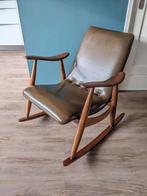 Schommelstoel Louis Teeffelen rocking chair Wébé vintage, Gebruikt, 75 tot 100 cm, Hout, 50 tot 75 cm